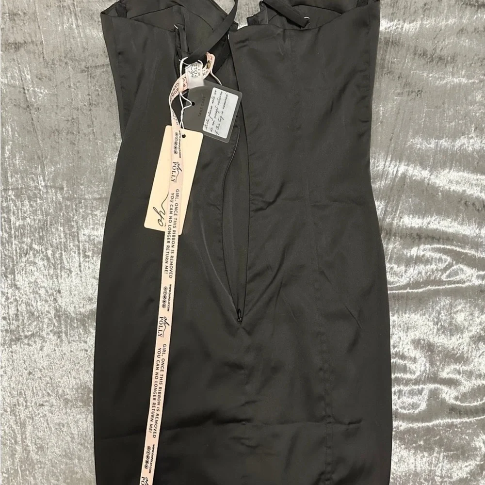 Oh Polly Black Mini Dress - Picture 3 of 3